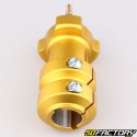 Moyeu de roue arrière alu karting Ø30 mm longueur 115 mm or