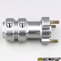 Karting aluminum rear wheel hub Ø30 mm length 115 mm gray