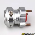 Moyeu de roue arrière alu karting Ø40 mm longueur 62 mm gris