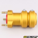 Moyeu de roue arrière alu karting Ø40 mm longueur 115 mm or