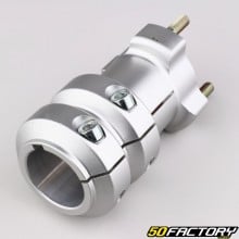 Moyeu de roue arrière alu karting Ø40 mm longueur 115 mm gris