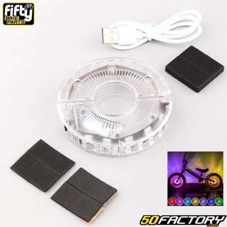 Leds rechargeables pour roue de vélo Fifty bike parts