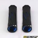 Black and blue Lock-On bicycle grips