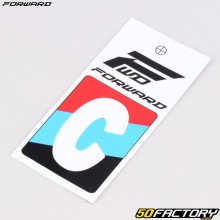 Letter C sticker for BMX Forward plate 4 cm white