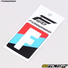 Sticker lettre F pour plaque de BMX Forward 4 cm blanc (homologué FFC)