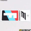 Letter F sticker for BMX Forward plate 4 cm white