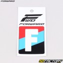 Letter F sticker for BMX Forward plate 4 cm white