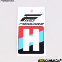 Sticker lettre H pour plaque de BMX Forward 4 cm blanc (homologué FFC)