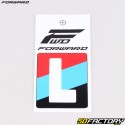 Sticker lettre L pour plaque de BMX Forward 4 cm blanc (homologué FFC)