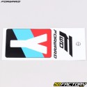 Sticker lettre Y pour plaque de BMX Forward 4 cm blanc (homologué FFC)