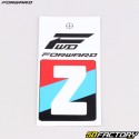 Sticker lettre Z pour plaque de BMX Forward 4 cm blanc (homologué FFC)