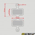 Pastiglie freno per bicicletta in metallo sinterizzato tipo Sram, Avid X0, XX...