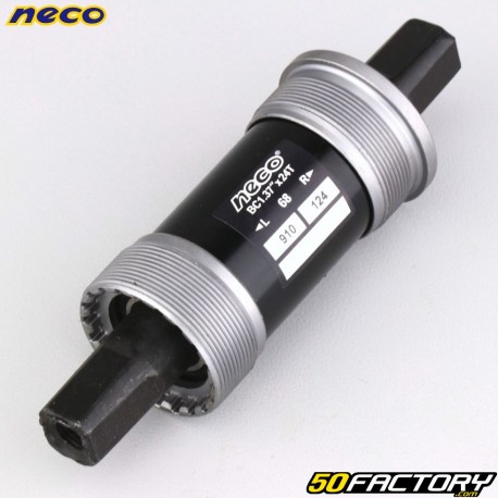 Bicycle bottom bracket square axle 124/68 mm Neco (BSA)