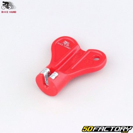 Llave para radios XNUMX mm Bike Hand rojo