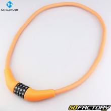 Cerradura de combinación M-Wave naranja Ø12 mm x 90 cm