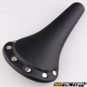 Selle vélo vintage "VTT/route" 278x153 mm noire avec rivets