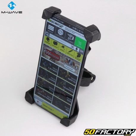 Smartphone e supporto GPS sul manubrio della bici MWave Eindhoven Grip