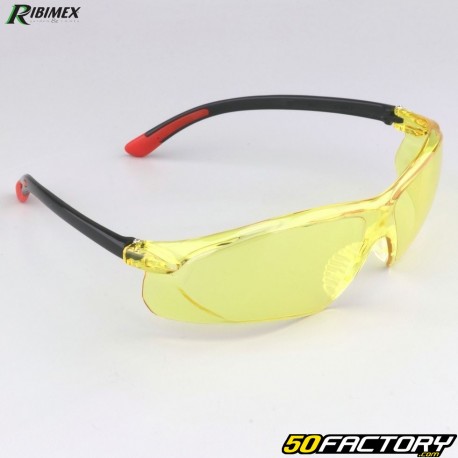 Lunettes de protection monobloc Ribimex jaunes