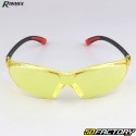 Lunettes de protection monobloc Ribimex jaunes