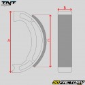 130x25mm Ganasce freno posteriori Honda PCX, CBF 125... TNT Original