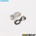 Shimano SM-CNXNUMX-XNUMX Cadena de bicicleta de XNUMX velocidades con cierre rápido plateado