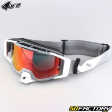 Goggles UFO Wise Pro gray and white red iridium screen