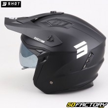 Casque cross Shot Jump Solid noir mat