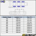 520 chain reinforced 90 links Afam MX6 or