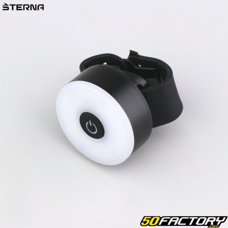 Luz traseira redonda LED recarregável para bicicleta Sterna Ø40 mm