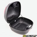 Top case 36L schwarz Motorrad und Universalroller (roter Reflektor)