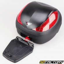 Top case 36L noir moto et scooter universel (réflecteur rouge)