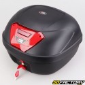 Top case Urban 40L noir moto et scooter universel (réflecteur rouge)