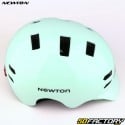 Casco da bici Newton con luci integrate City verde pastello brillante