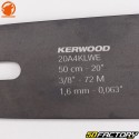 Guía de motosierra WE 50 cm, 1.6 mm, 3/8&#39;&#39; Kerwood