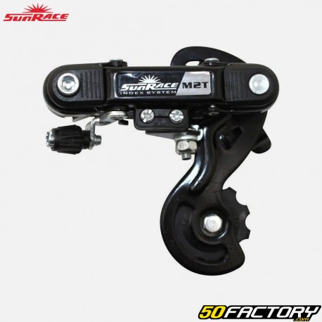 Dérailleur arrière vélo SunRace M2T 6/7 vitesses noir (chape courte)