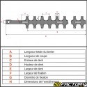 Hedge trimmer blade Stihl HL45, HL75... 615 mm