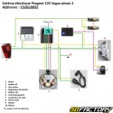 Chicote de fios elétricos Peugeot 103 Vogue VS2 (desde 2004) Restone