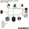 Chicote elétrico MBK 51 Magnum Racing MR1 (com comodo) Restone