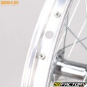 Rueda trasera de bicicleta 16&quot; (20-305) para Bike 1 velocidad Piñón libre original de aluminio gris (bloqueo con tuercas)