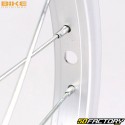 Ruota bici posteriore 12&quot; (47-203) per Bici 1 velocità Ruota libera originale in alluminio grigio (bloccaggio con dadi)