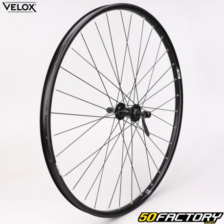 Rueda delantera para bicicleta XNUMX&quot; (XNUMX-XNUMX) Vélox MachXNUMX Klixx Disc TLR Centerlock aluminio negro (cierre rápido)