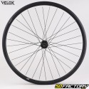 Roue arrière vélo 700 (19-622) pour cassette 9/10/11V Vélox Mach1 Gravel 19 TLR Centerlock alu noire (à axe traversant)