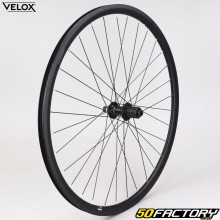 Rueda trasera de bicicleta XNUMXC (XNUMX-XNUMX) para XNUMX/XNUMX/XNUMXV Vélox MachXNUMX Gravel XNUMX TLR Centerlock casete de aluminio negro (eje pasante)