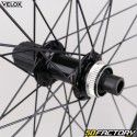 Roue arrière vélo 700 (19-622) pour cassette 9/10/11V Vélox Mach1 Gravel 19 TLR Centerlock alu noire (à axe traversant)