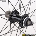 Rueda trasera de bicicleta XNUMXC (XNUMX-XNUMX) para casete de aluminio negro Vélox MachXNUMX Gravel XNUMX TLR Centerlock XNUMX/XNUMX/XNUMXV (cierre rápido)