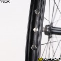 Rueda trasera de bicicleta XNUMXC (XNUMX-XNUMX) para casete de aluminio negro Vélox MachXNUMX Gravel XNUMX TLR Centerlock XNUMX/XNUMX/XNUMXV (cierre rápido)