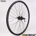 700C (19-622) rear wheel for 9/10/11S cassette Vélox Mach1 Gravel 19 TLR black aluminum (quick release)