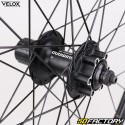 700C (19-622) rear wheel for 9/10/11S cassette Vélox Mach1 Gravel 19 TLR black aluminum (quick release)