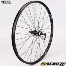 Rueda trasera de bicicleta XNUMX&quot; (XNUMX-XNUMX) para cassette de aluminio negro XNUMX/XNUMX/XNUMXS Vélox MachXNUMX Klixx Disc Centerlock TLR (cierre rápido)