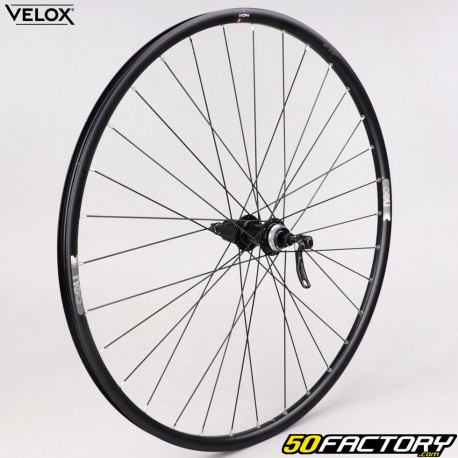 Ruota posteriore bicicletta 29&quot; (19-622) per cassetta 9/10/11V Vélox Mach1 Neo Centerlock in alluminio nero (sgancio rapido)